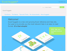 Tablet Screenshot of excelnuggets.com